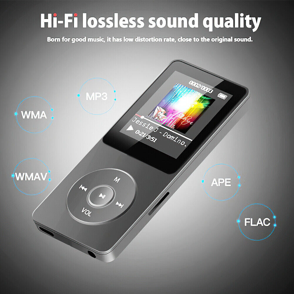 Support 128GB Bluetooth MP4/MP3 Lossless Music Player FM Radio Recorder Sport