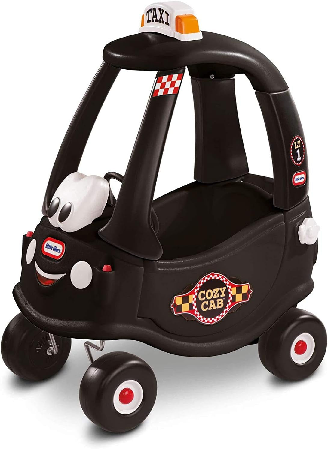 Cozy Coupe Car, Kids Rideon Foot to Floor Slider, Mini Vehicle Push Car with Real Working Horn, Clicking Ignition Switch & Petrol Cap, for Ages 18 Months Plus