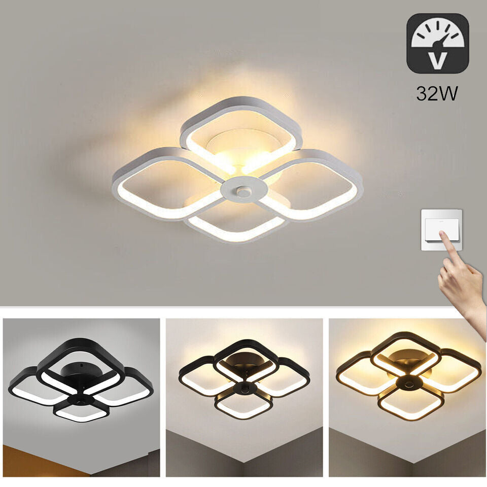 Modern LED Lamp Ceiling Light Chandelier Living Room Bedroom Pendant Wall Lights