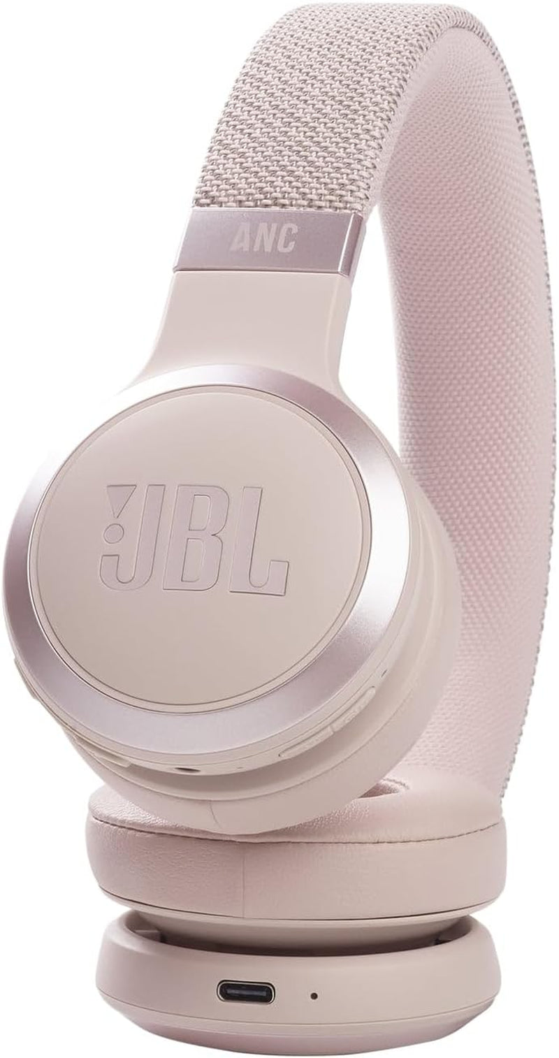 Live 460NC Wireless On-Ear Bluetooth Headphones with Active Noise-Cancelling Technology, up to 50 Hours Battery Life, Rose Pink