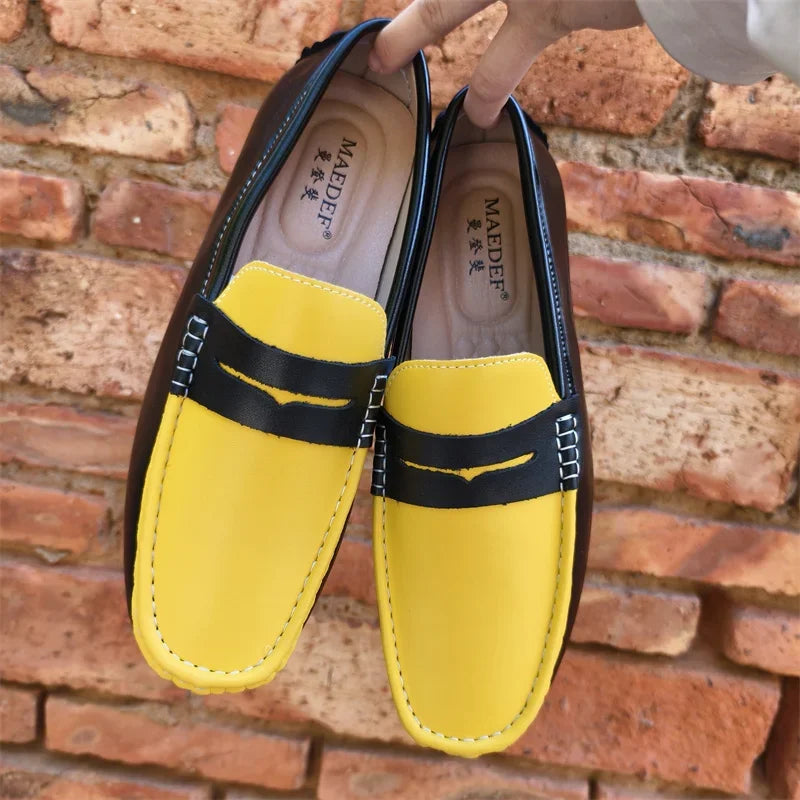 Italian Style Men’s Leather Loafers – Casual, Formal & Comfortable Driving Moccasins