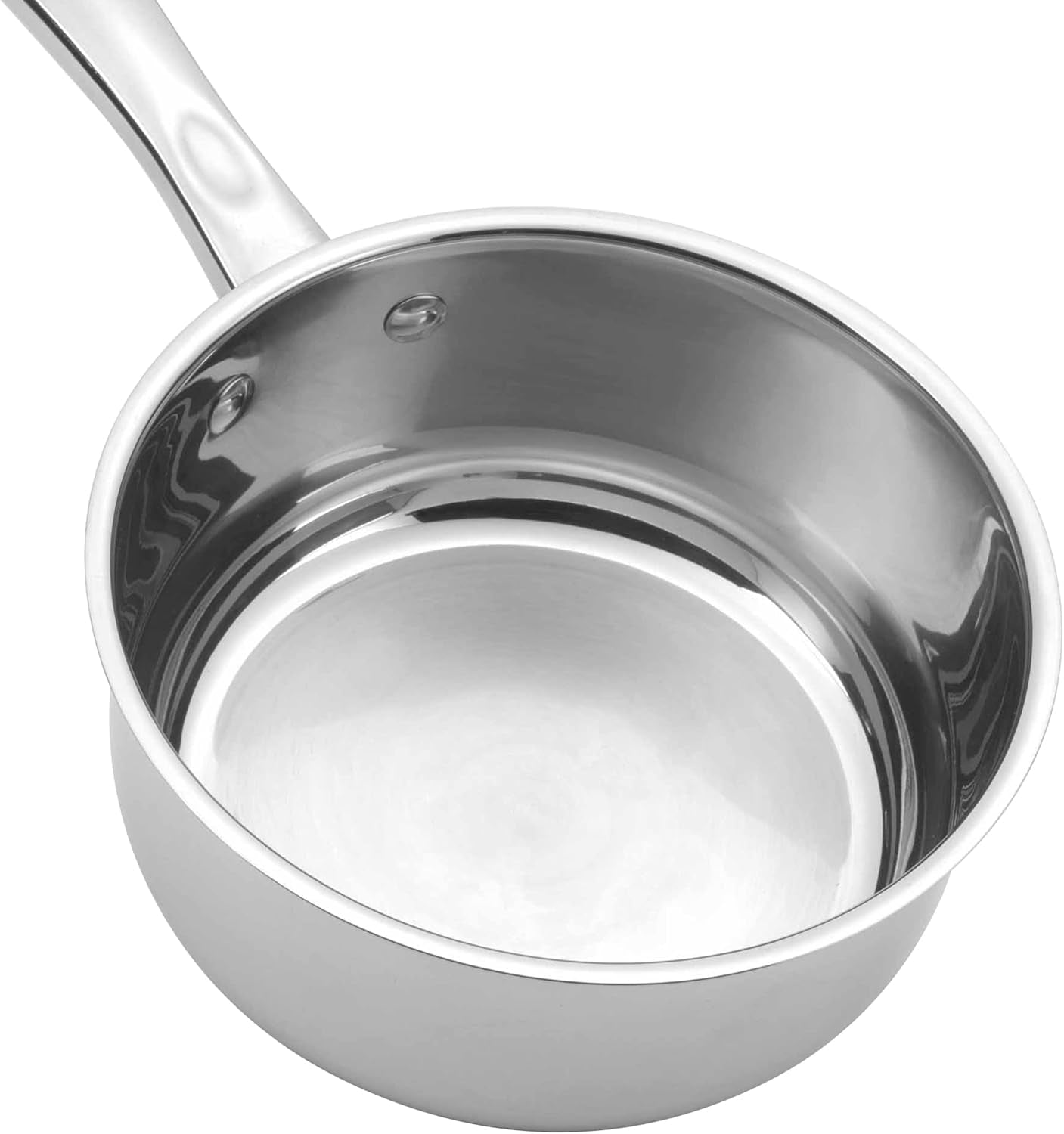 5 Piece Pan Set - Classic Collection14/16/18/20/24 Cm, Stainless Steel, Non-Stick, Suitable for Induction, Gas and Electric Hobs, Includes Tempered Glass Lids, 5 Year Guarantee