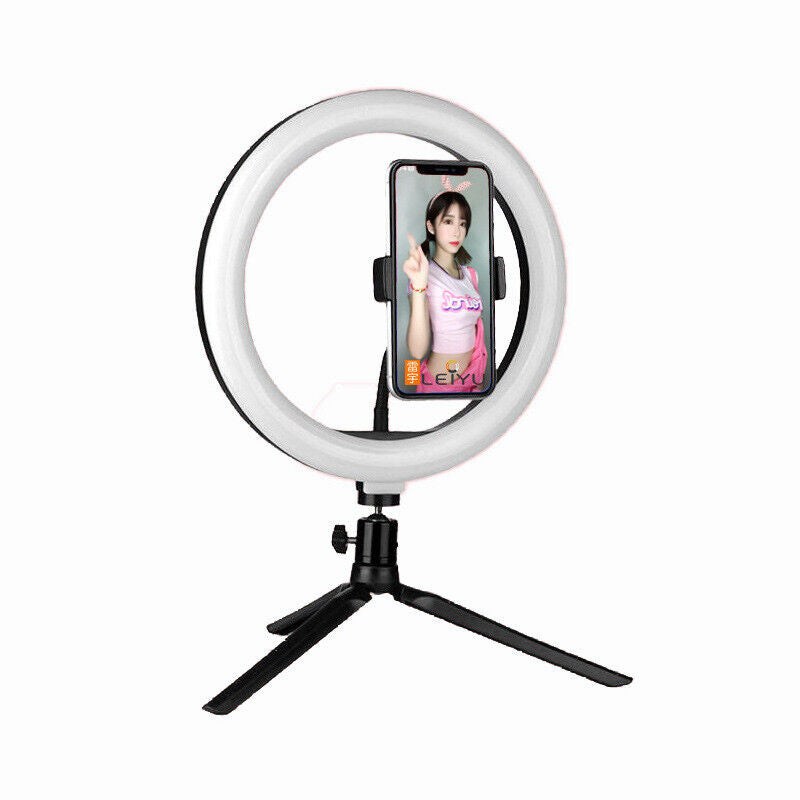 10" LED Ring Light with Stand for Youtube Makeup Video Live Phone Selfies