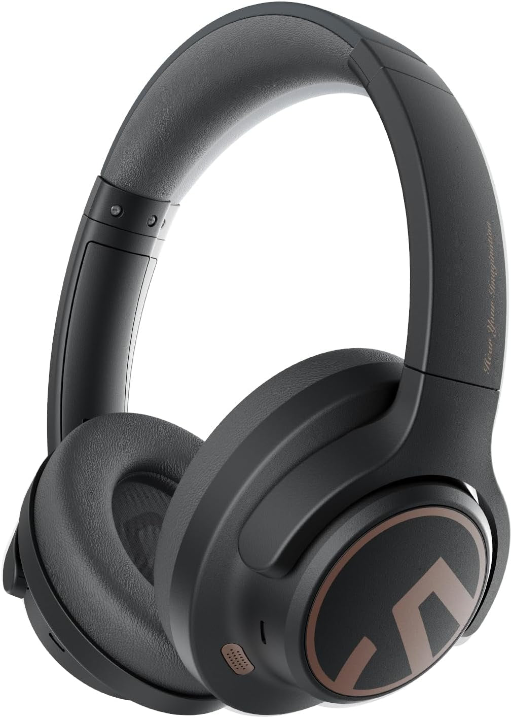 Space Bluetooth Headphones over Ear, Hybrid Active Noise Cancelling Earphones 123 H Playtime, Wireless Bluetooth 5.3 Headset Hi-Res Audio Wired, Foldable Headphones for Home Office Travel