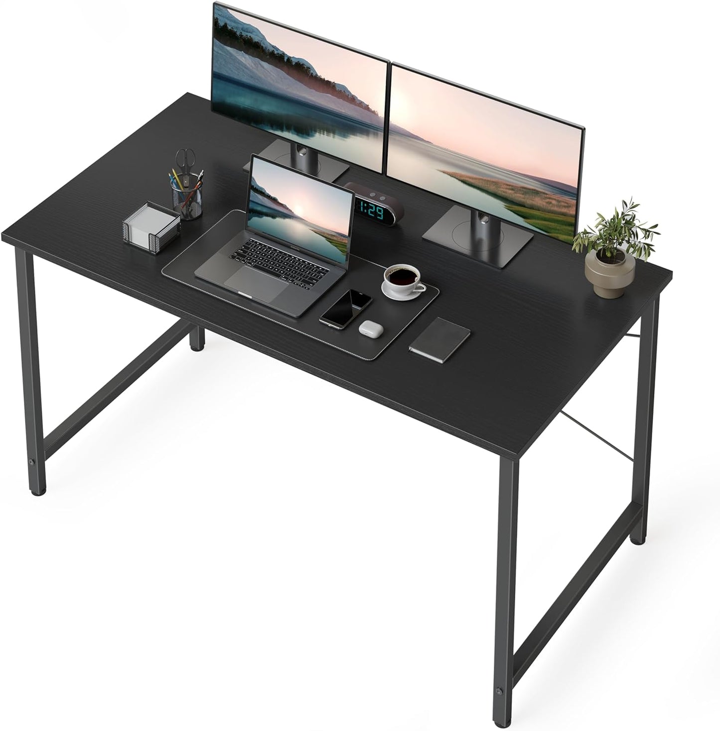 Computer Desk Home Office Desk 80X40 Cm Study Writing Table, Modern Simple Style, White
