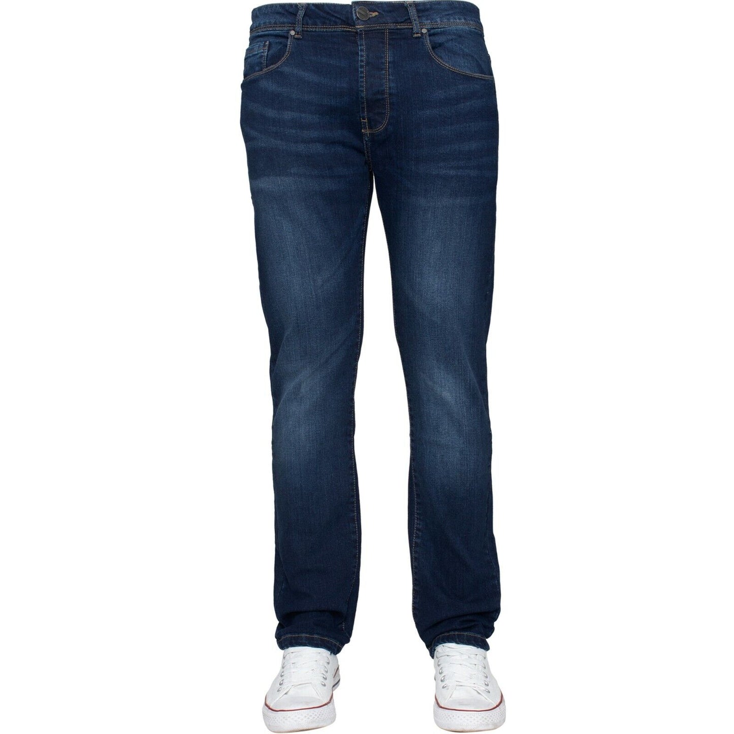 Kruze Mens Jeans Skinny Stretch Slim Fit Flex Denim Trouser Pants UK Waist Sizes