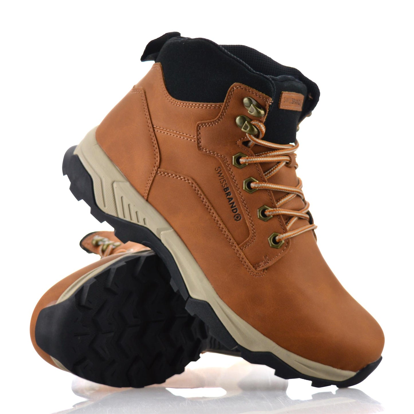 Mens Walking Hiking Memory Foam Lace up Casual Ankle Boots Trainers Shoes Size