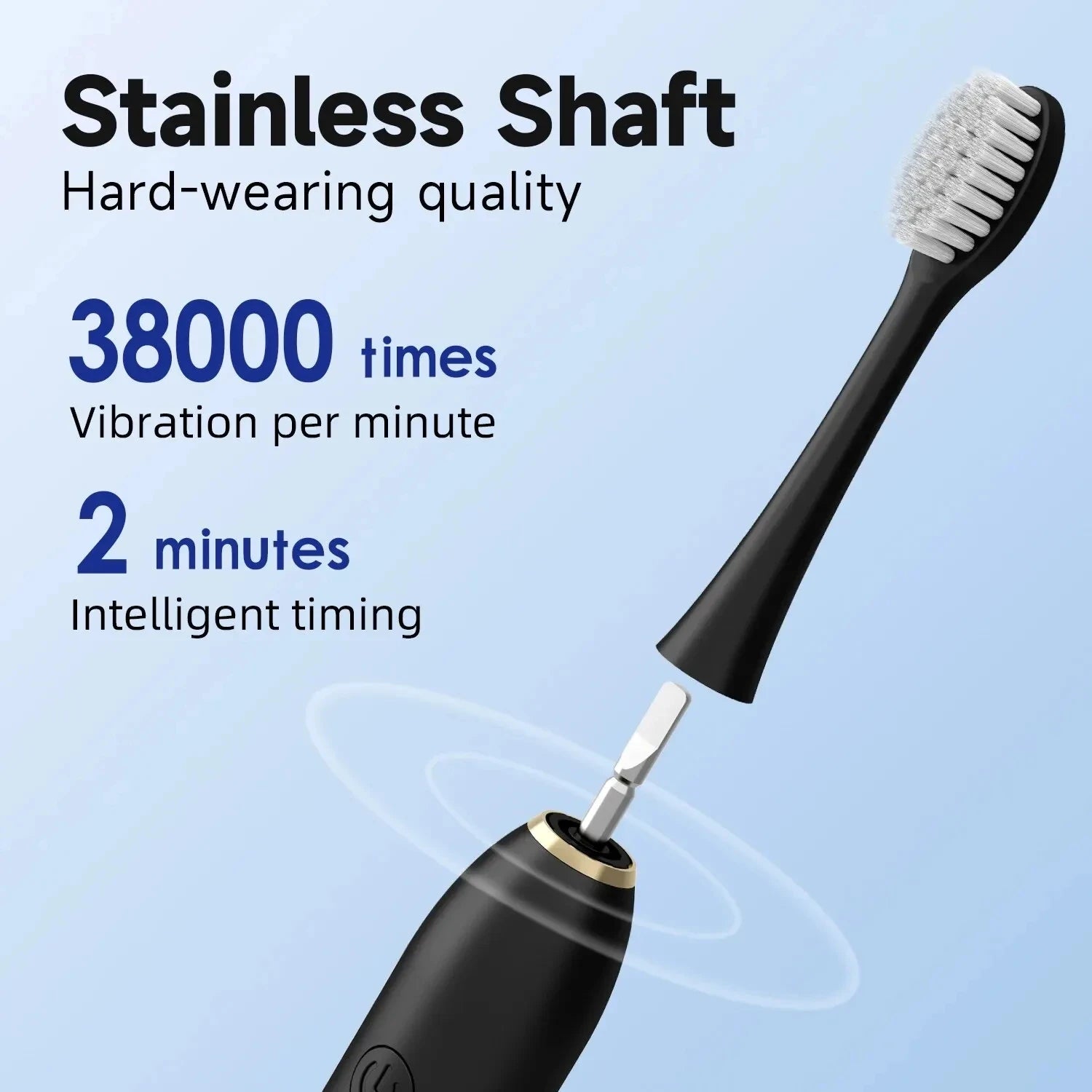 Electric Toothbrush USB Rechargeable Tooth Brush for Adult 6 Clean Modes Washable Teeth Whitening and Cleaning Brush