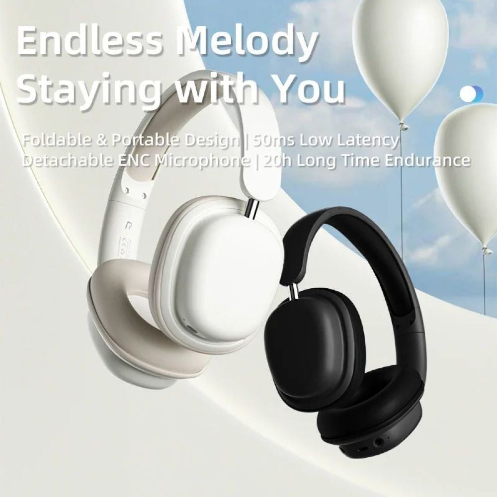 Wireless Bluetooth Headphones with Noise Cancelling Over-Ear Earphones Headset