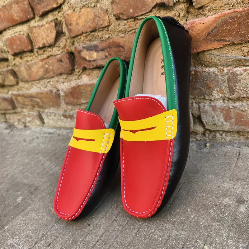 Italian Style Men’s Leather Loafers – Casual, Formal & Comfortable Driving Moccasins