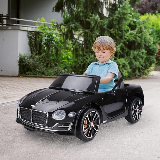 Bentley GT Licensed 12V Kids Electric Ride on Car with Remote Control Two Motors LED Light Music for 3-5 Years