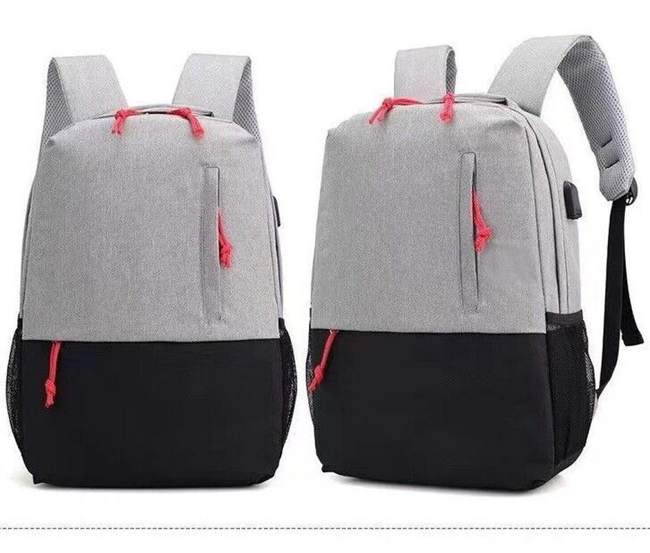 Waterproof Unisex Backpack Bag School Travel Laptop Bags USB Charging Port