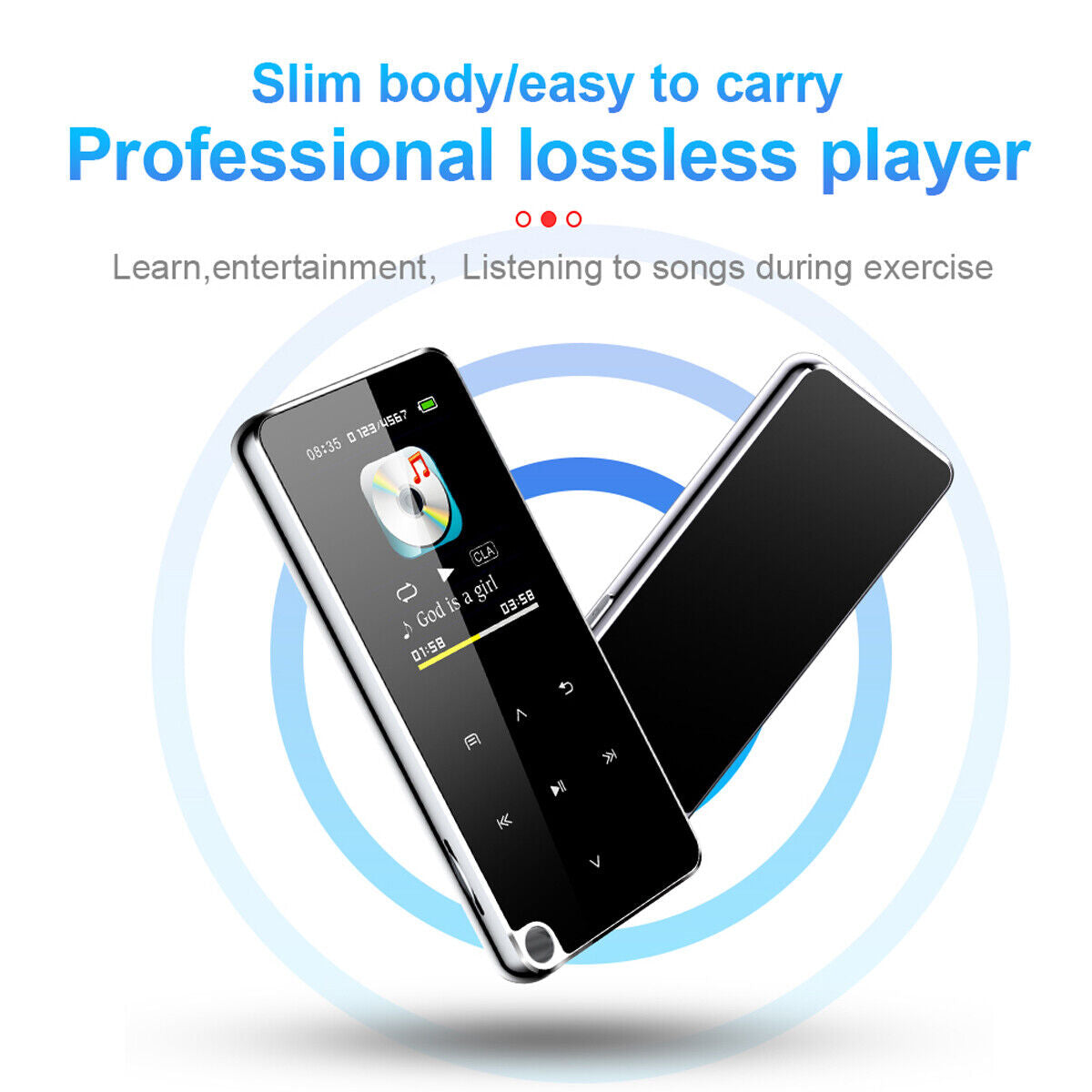 1.8" Screen Bluetooth MP3 MP4 Player with FM Radio and Recorder