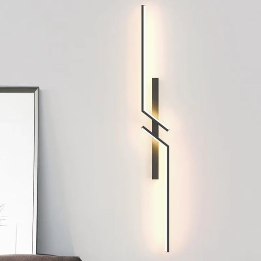 Modern Minimalist LED Wall Lamp – Long Bar Sconce for Living Room, Bedroom, Bedside, and Background Lighting – Sleek Home Decor Interior Light