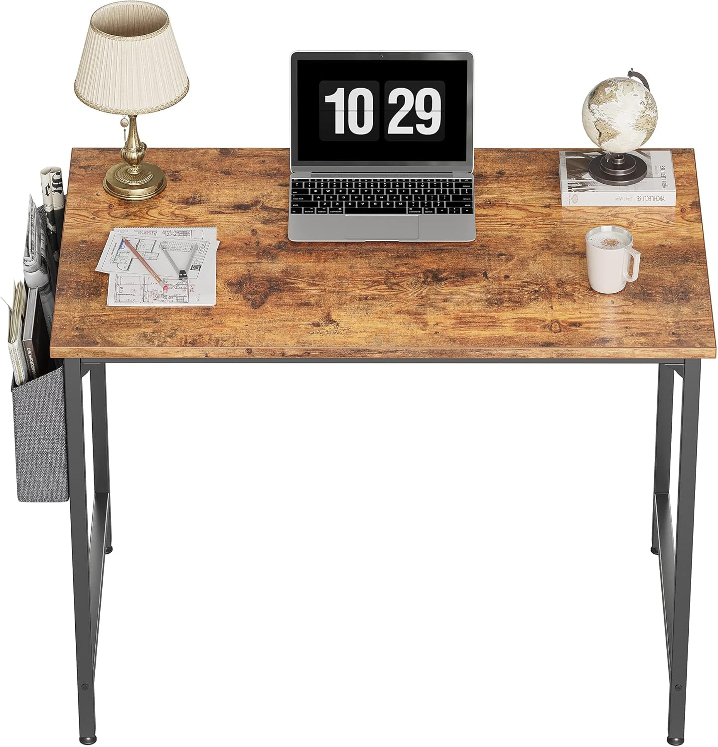 Computer Desk Home Office Desk 80X40 Cm Study Writing Table, Modern Simple Style, White
