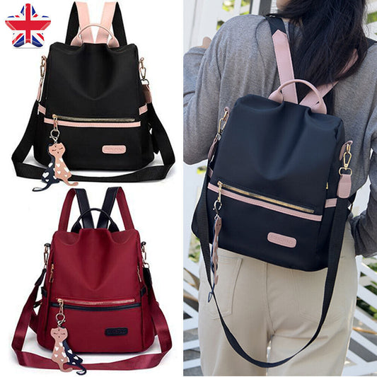 Women Anti-Theft Backpack Waterproof Rucksack Ladies School Travel Shoulder Bag