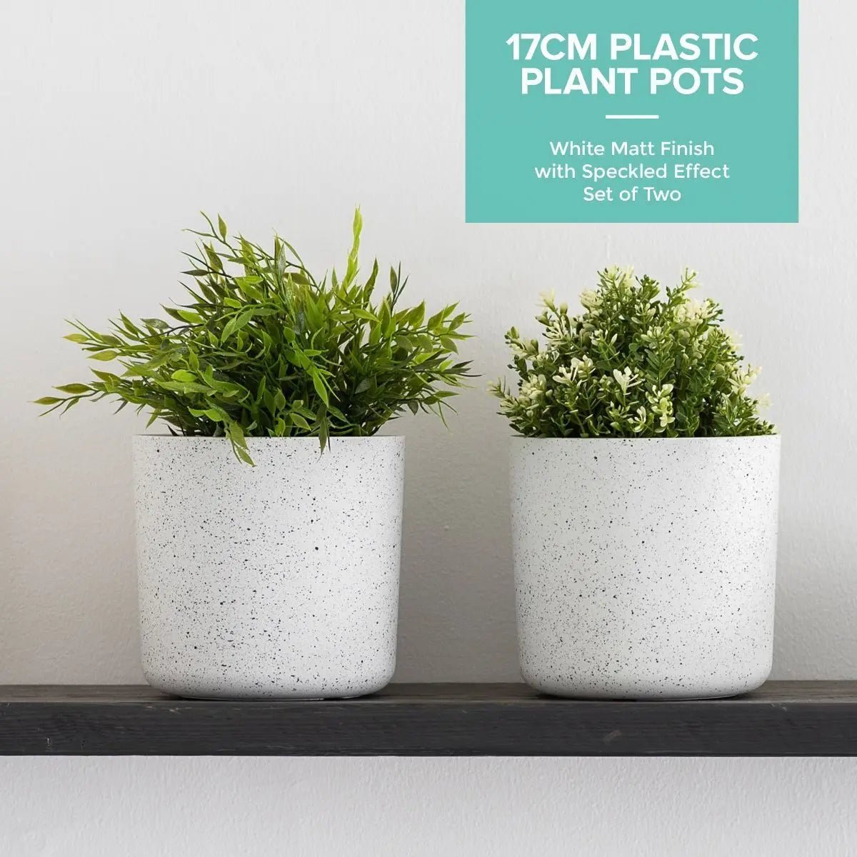 2Pcs Garden Plant Pot Planter Basket Flowerpot Plants Indoor Decor Tree Plastic - DynamicDrop Hub