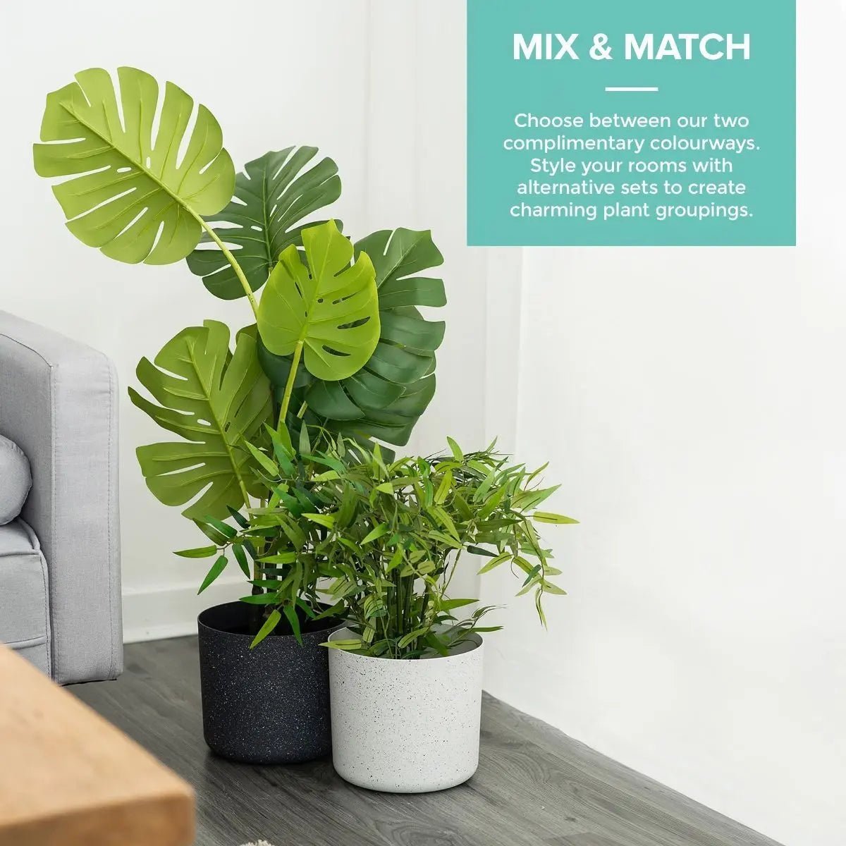 2Pcs Garden Plant Pot Planter Basket Flowerpot Plants Indoor Decor Tree Plastic - DynamicDrop Hub