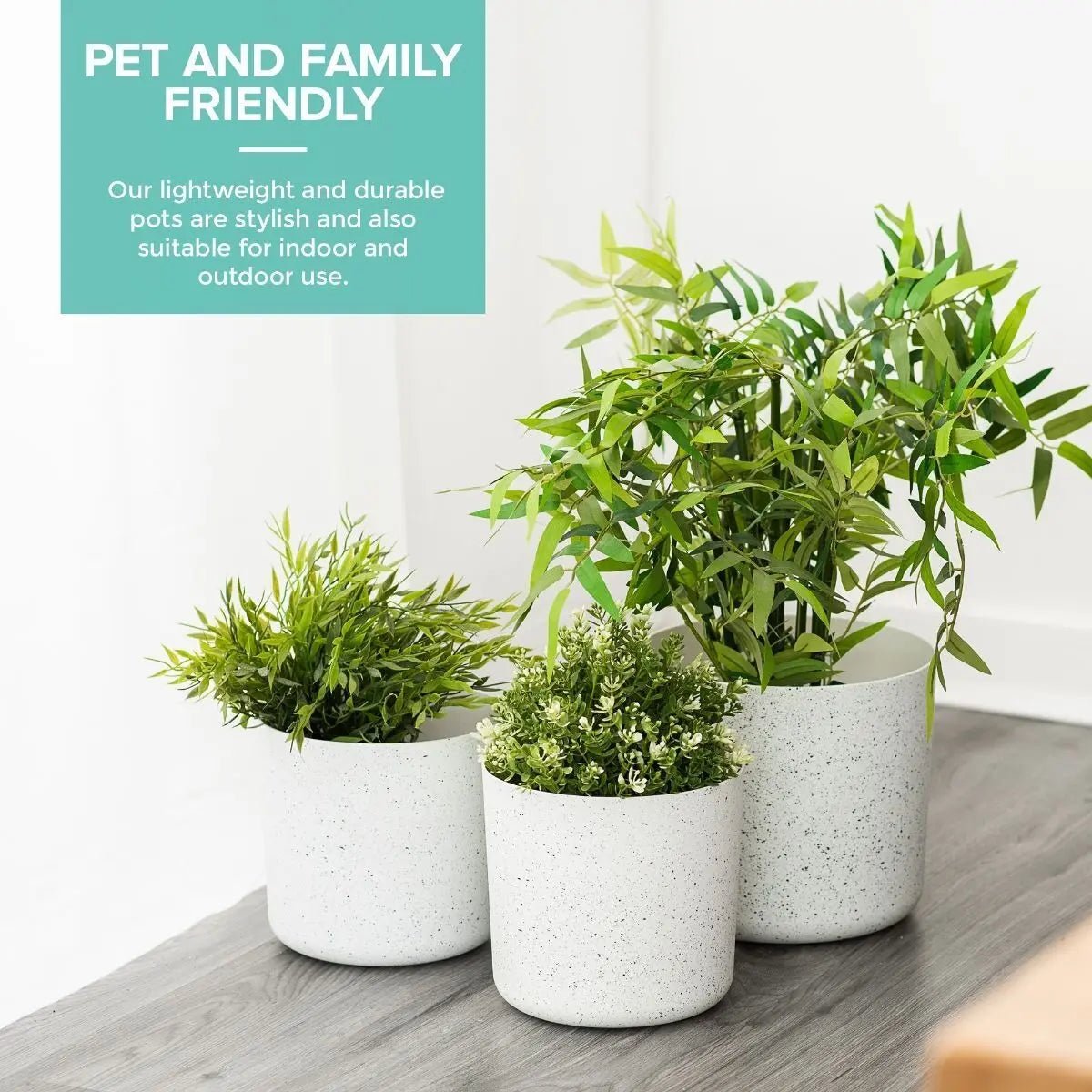 2Pcs Garden Plant Pot Planter Basket Flowerpot Plants Indoor Decor Tree Plastic - DynamicDrop Hub