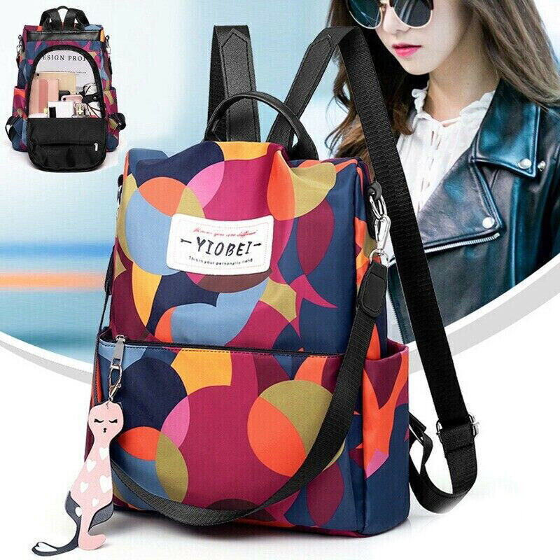 Women Backpack Large Waterproof anti Theft Laptop Rucksack School Bag
