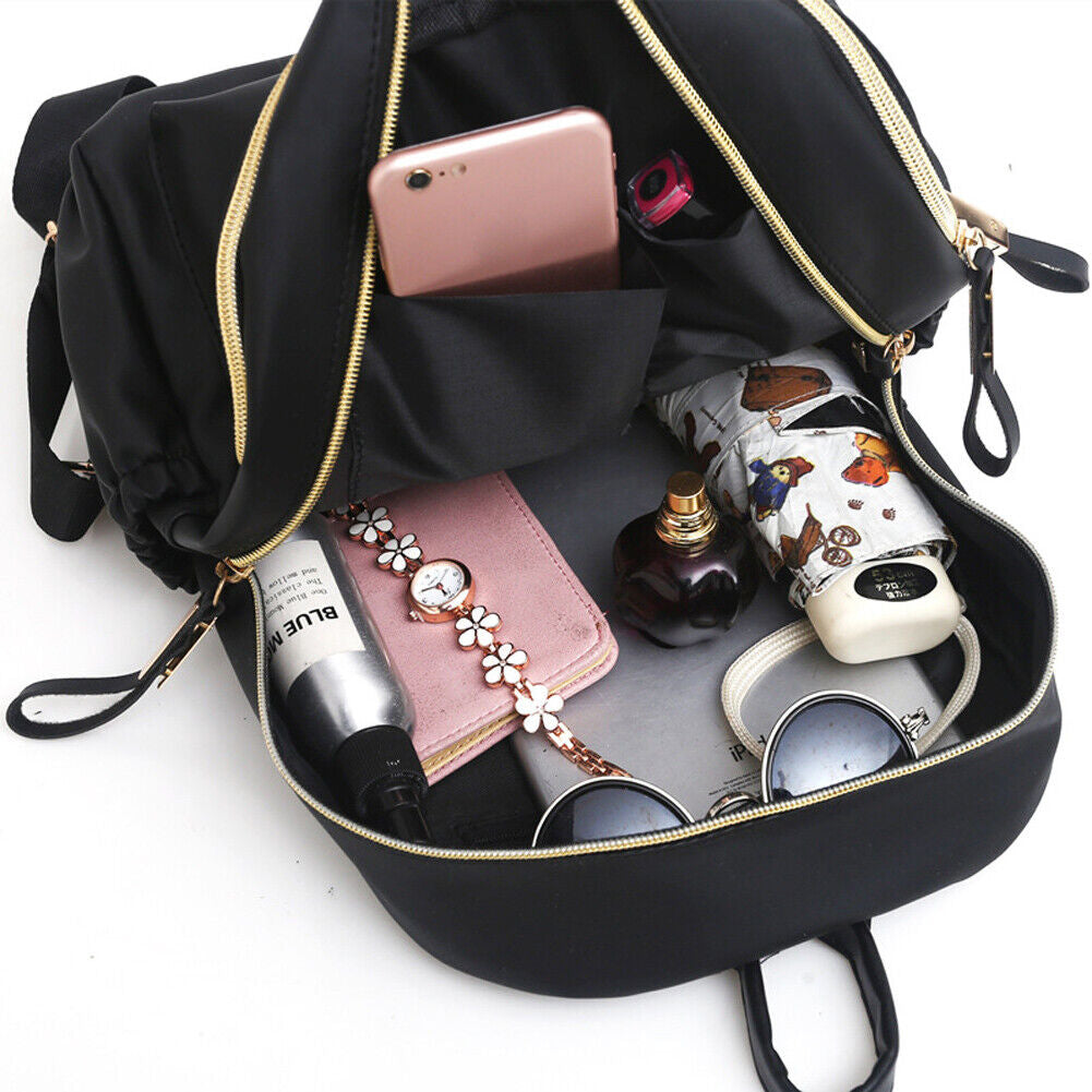 Womens Ladies Waterproof Anti-Theft Backpack Rucksack Travel School Shoulder Bag