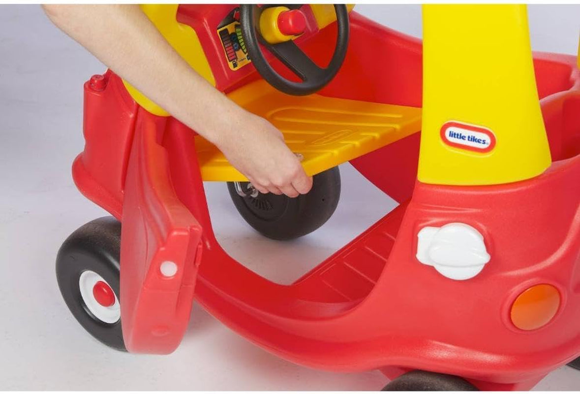 Cozy Coupe Car, Kids Rideon Foot to Floor Slider, Mini Vehicle Push Car with Real Working Horn, Clicking Ignition Switch & Petrol Cap, for Ages 18 Months Plus