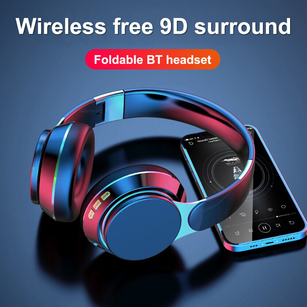 Wireless Bluetooth Headphones with Noise Cancelling Over-Ear Stereo Earphones