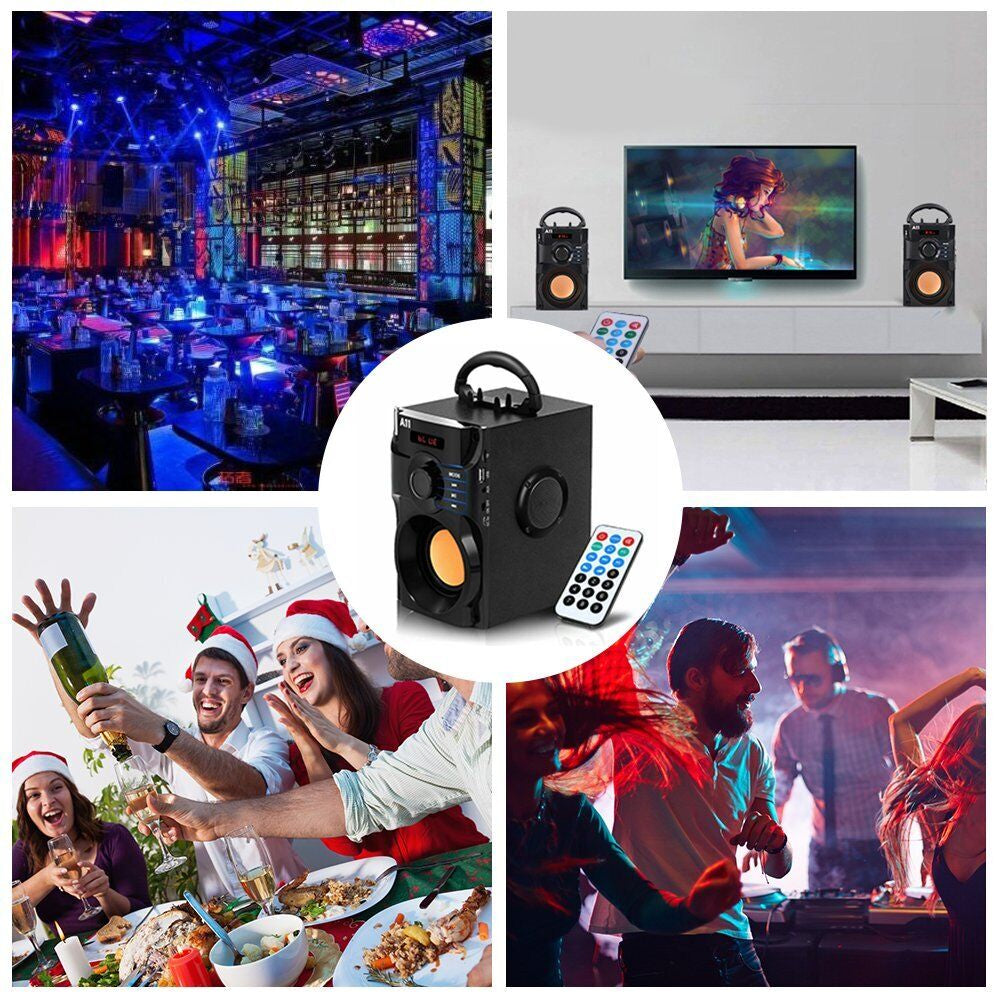 10W Bass Ultra Loud Bluetooth Speakers Portable Wireless Indoor Outdoor FM Radio