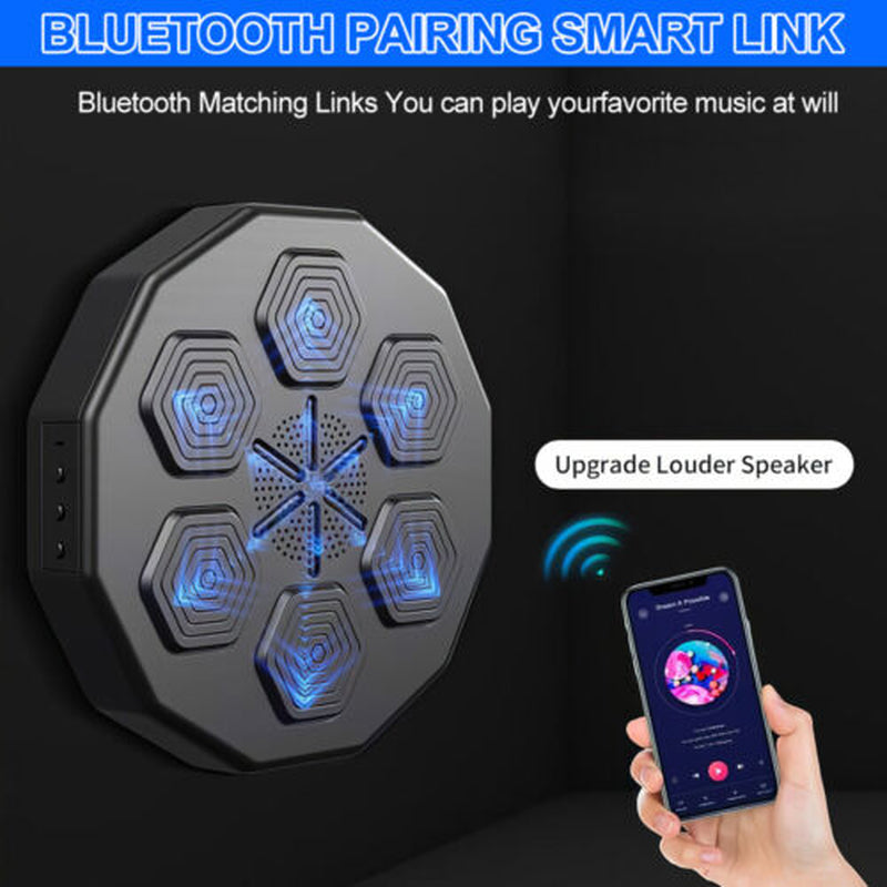 Boxing Training Machine Target Wall Mount Bluetooth Music Indoor React Exercise