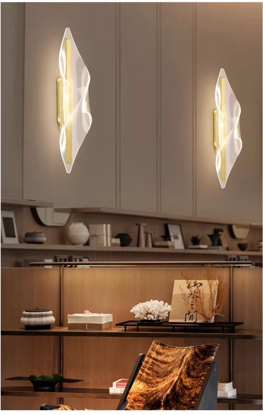 Luxury Grille Living Room Italian Wall Creative Hallway Light Bedroom Bedhead 12W