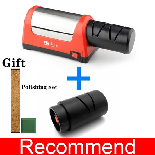 Electric Knife Sharpener Grit 600/1000# Diamond Sharpening Stone Accessories Kitchen Sharpeners Knives Machine EU PLUG