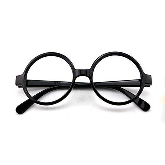Retro Nerd Fashion Unisex Eyewear Clear Lens Fake Eye Glasses Black round Frame