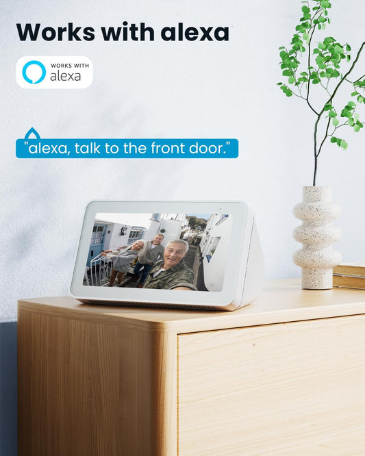 Video Doorbell Wireless with Chime - 2K HD Doorbell Camera, Smart Home Security Door Bell Voice Message and Changer, Two-Way Audio, PIR Detection, Easy Installation, Night Vision