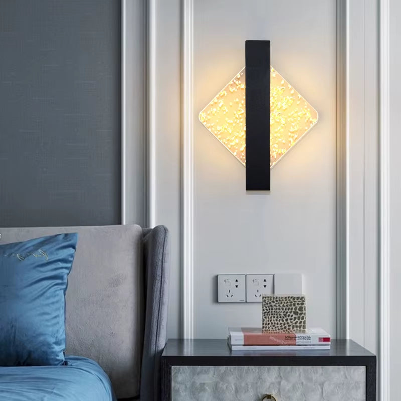 Luxurious LED Wall Lamp Acrylic Modern LED Indoor Wall Light Nordic Sconce Lamp Bedroom Living Room Bedside Light AC85-265V