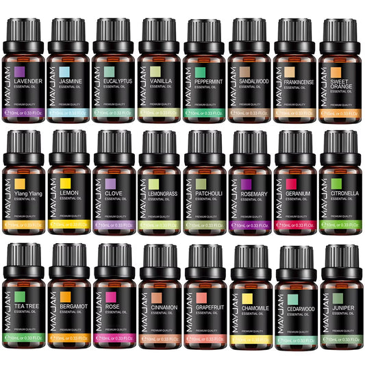 MAYJAM 10ML Small Size Essential Oil Lavender Jasmine Eucalyptus Vanilla Sandalwood Bergamot Rosemary Citronella Cinnamon Fragrance Oil