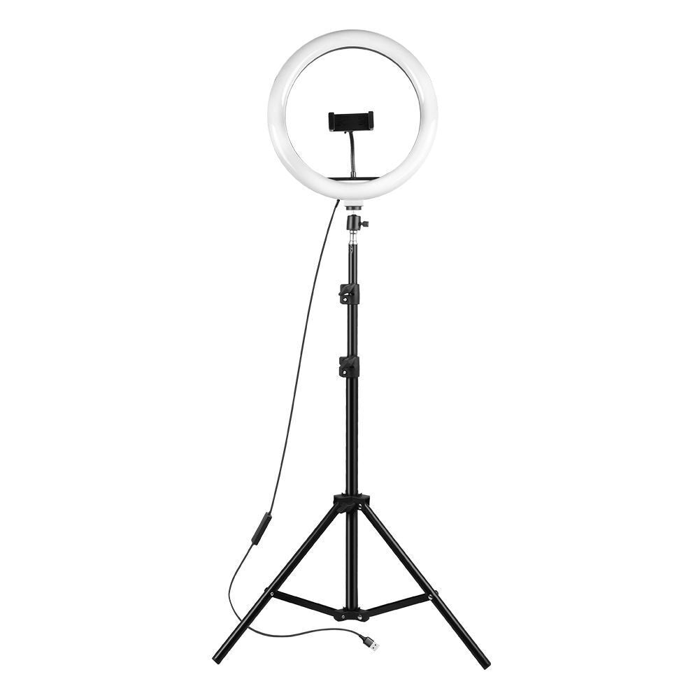 12" to 14" LED Selfie Ring Light with Tripod Stand & Phone Holder for Makeup Live