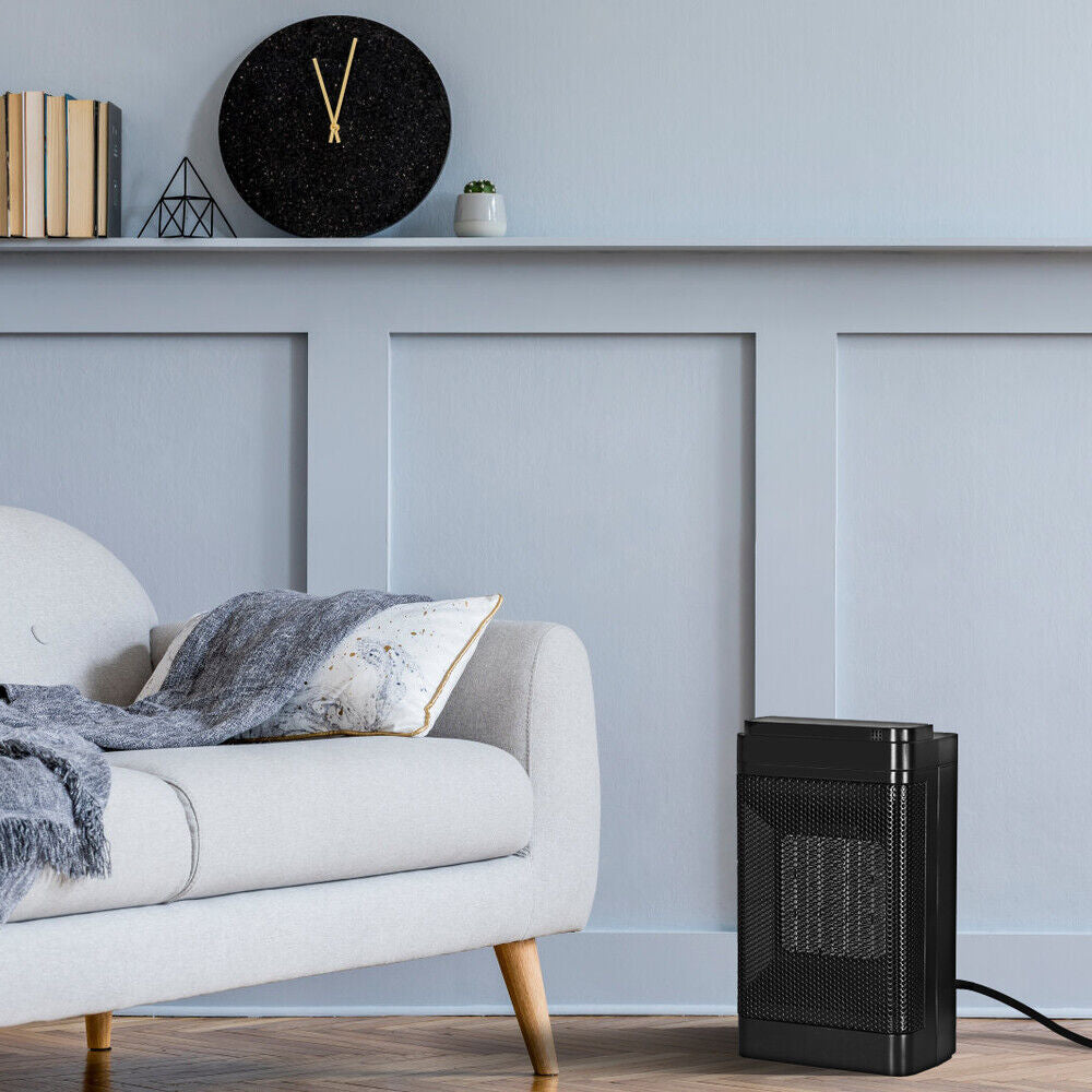 Electric Ceramic Space Heater 1500W with Remote, Timer, and Safety Features – PTC Technology