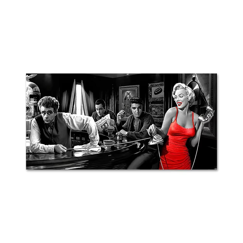 Marilyn Monroe Legendary Celebrity Characters Wall Art, HD Canvas Print Poster, Home, Living Room, Room Decor Painting - No Frame