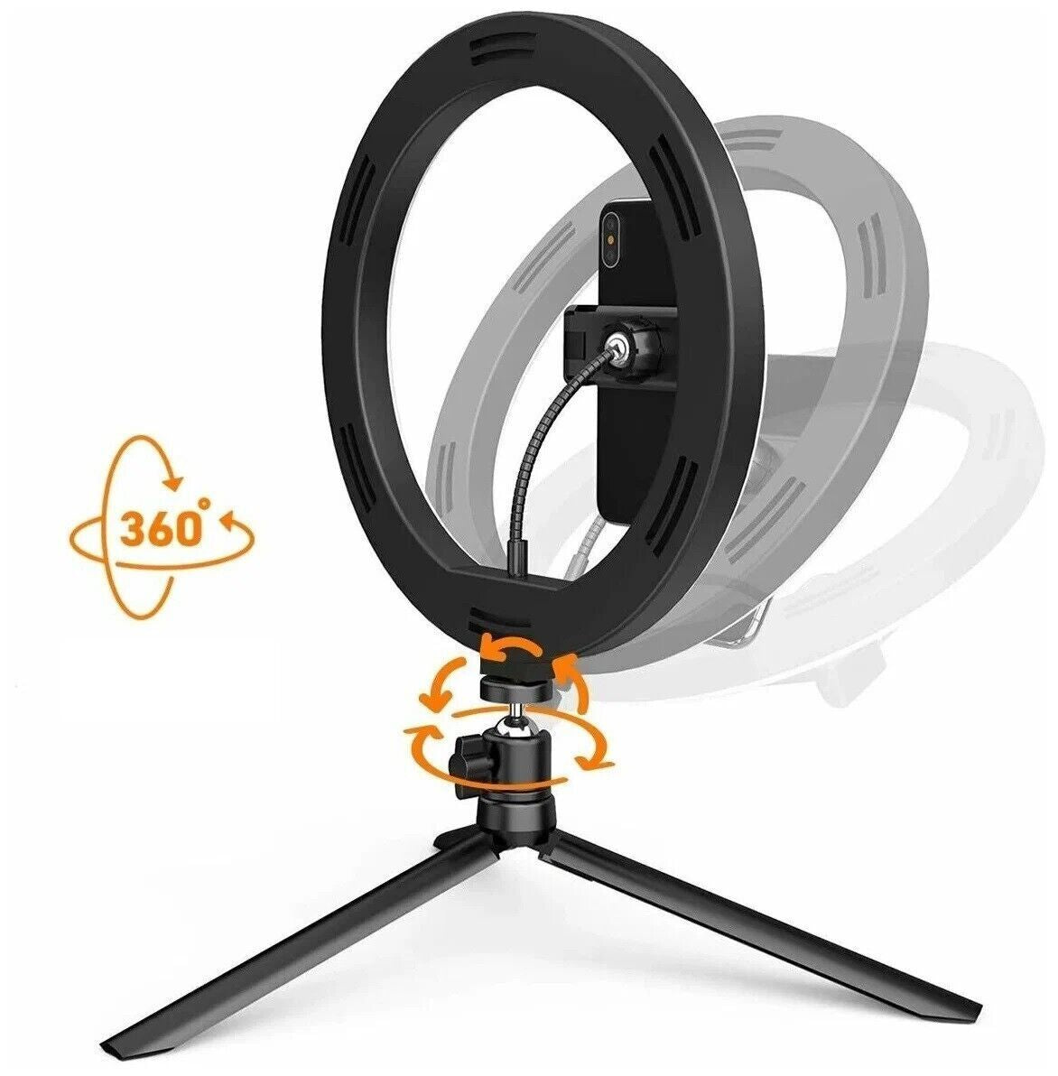 10" LED Ring Light with Stand for Youtube Makeup Video Live Phone Selfies