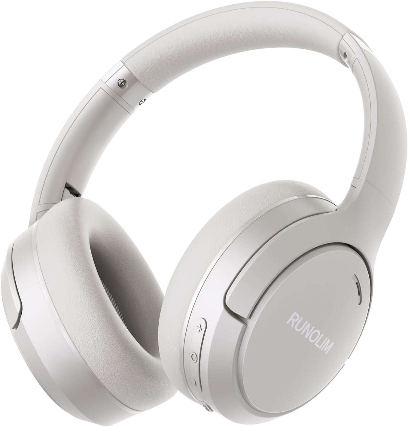 Hybrid Active Noise Cancelling Headphones, Wireless over Ear Bluetooth Headphones with Microphone, 70H Playtime, Foldable Wireless Headphones with Hifi Audio, Deep Bass for Home Travel Office
