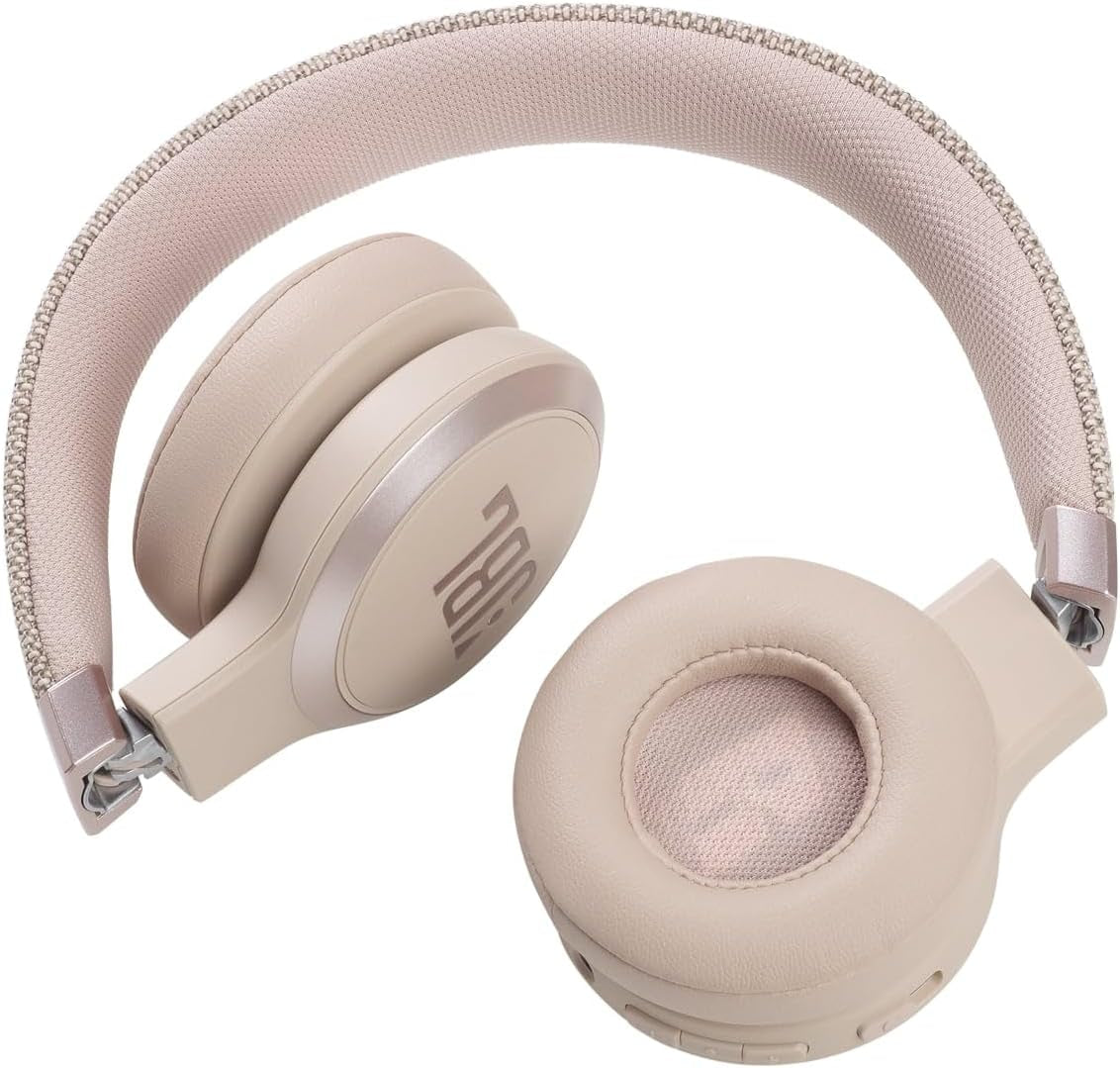 Live 460NC Wireless On-Ear Bluetooth Headphones with Active Noise-Cancelling Technology, up to 50 Hours Battery Life, Rose Pink