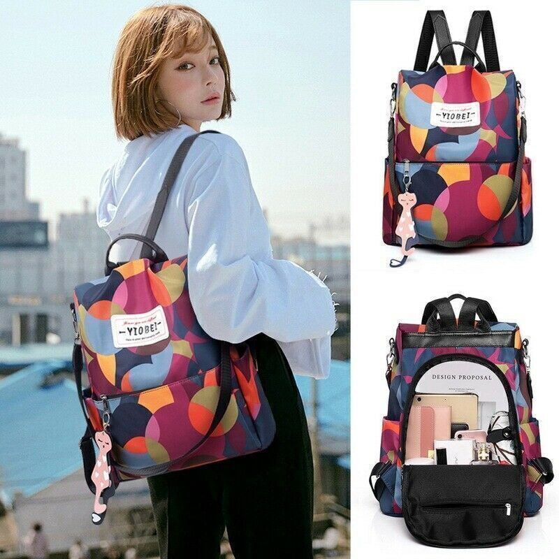Women Backpack Large Waterproof anti Theft Laptop Rucksack School Bag