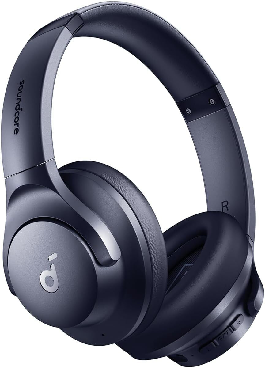 High-Quality Soundcore by Anker Q20i Hybrid Active Noise Cancelling Foldable Headphones – 40H Battery Life, App Control & Hi-Res Audio - Domestic Delivery Only