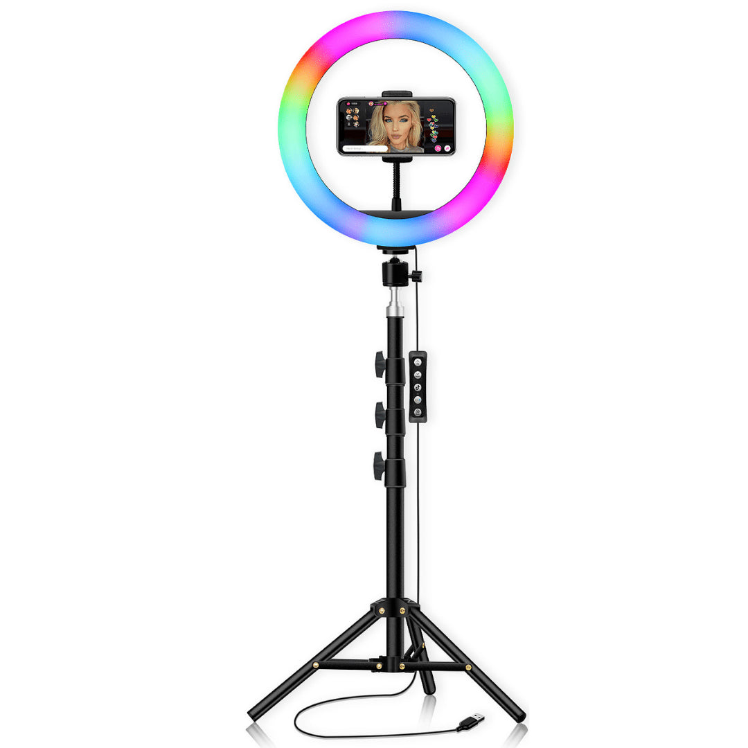 12" LED Ring Light with Stand for Youtube Tiktok Makeup Video Phone Selfie