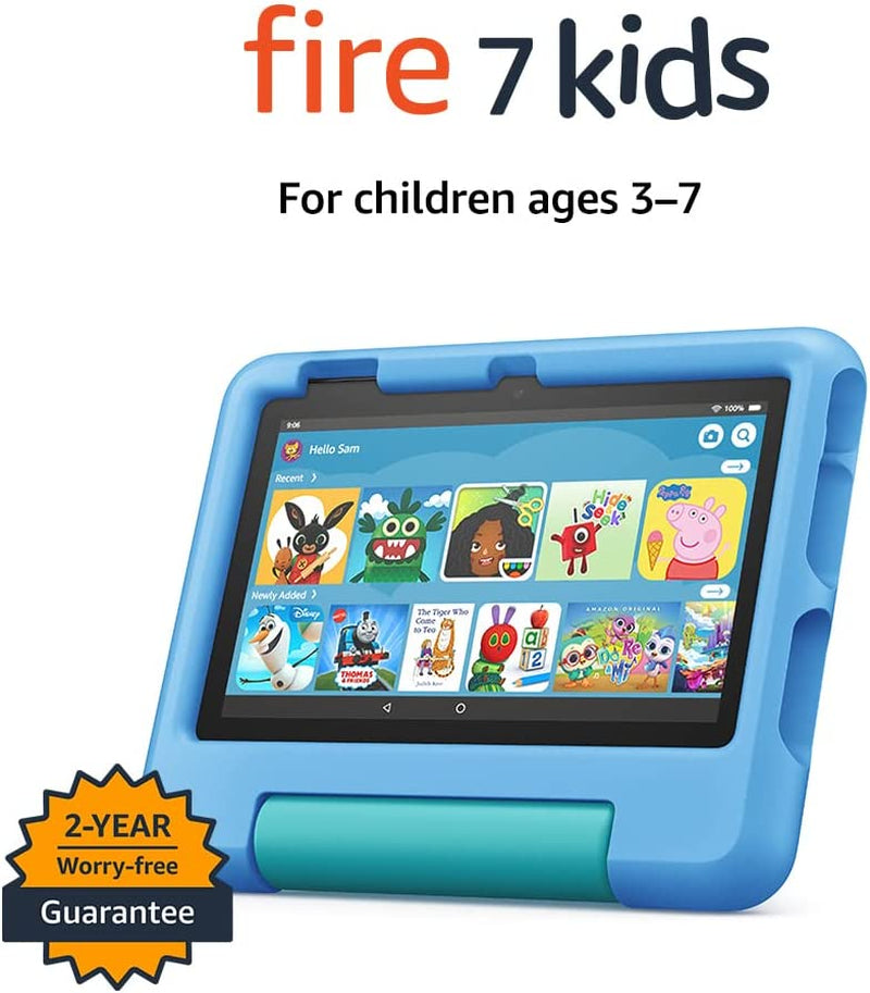 Fire 7 Kids Tablet | 7" Display, Ages 3–7, 32 GB, Red