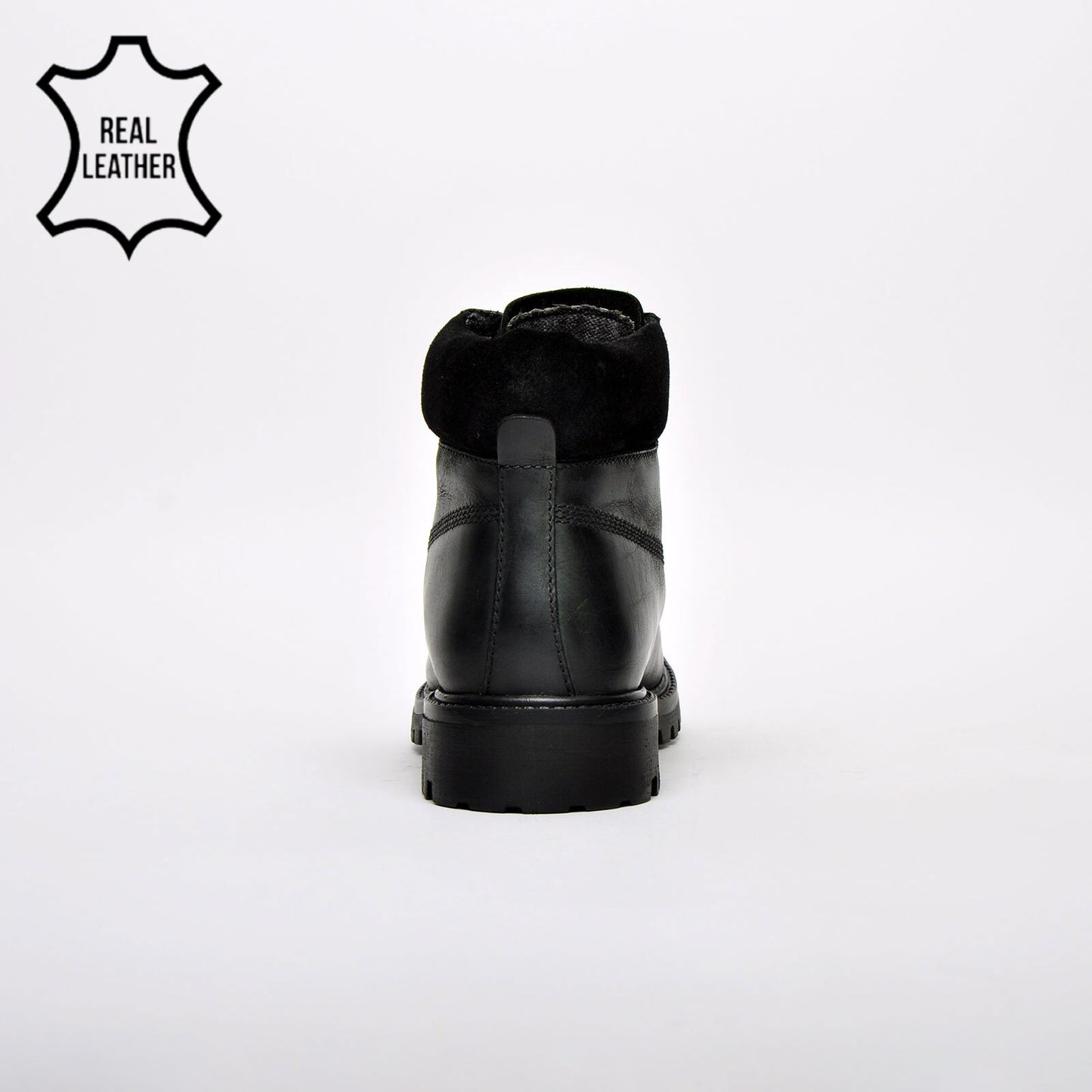 Oaktrak Baxter Mens Leather Urban Outdoor Ankle Boots Black