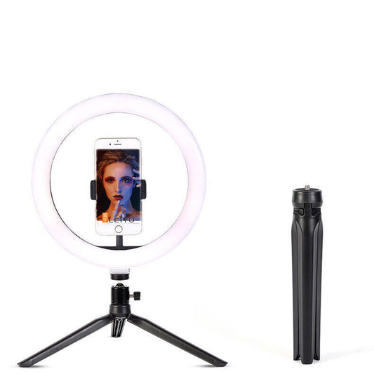 10" LED Ring Light with Stand for Youtube Makeup Video Live Phone Selfies