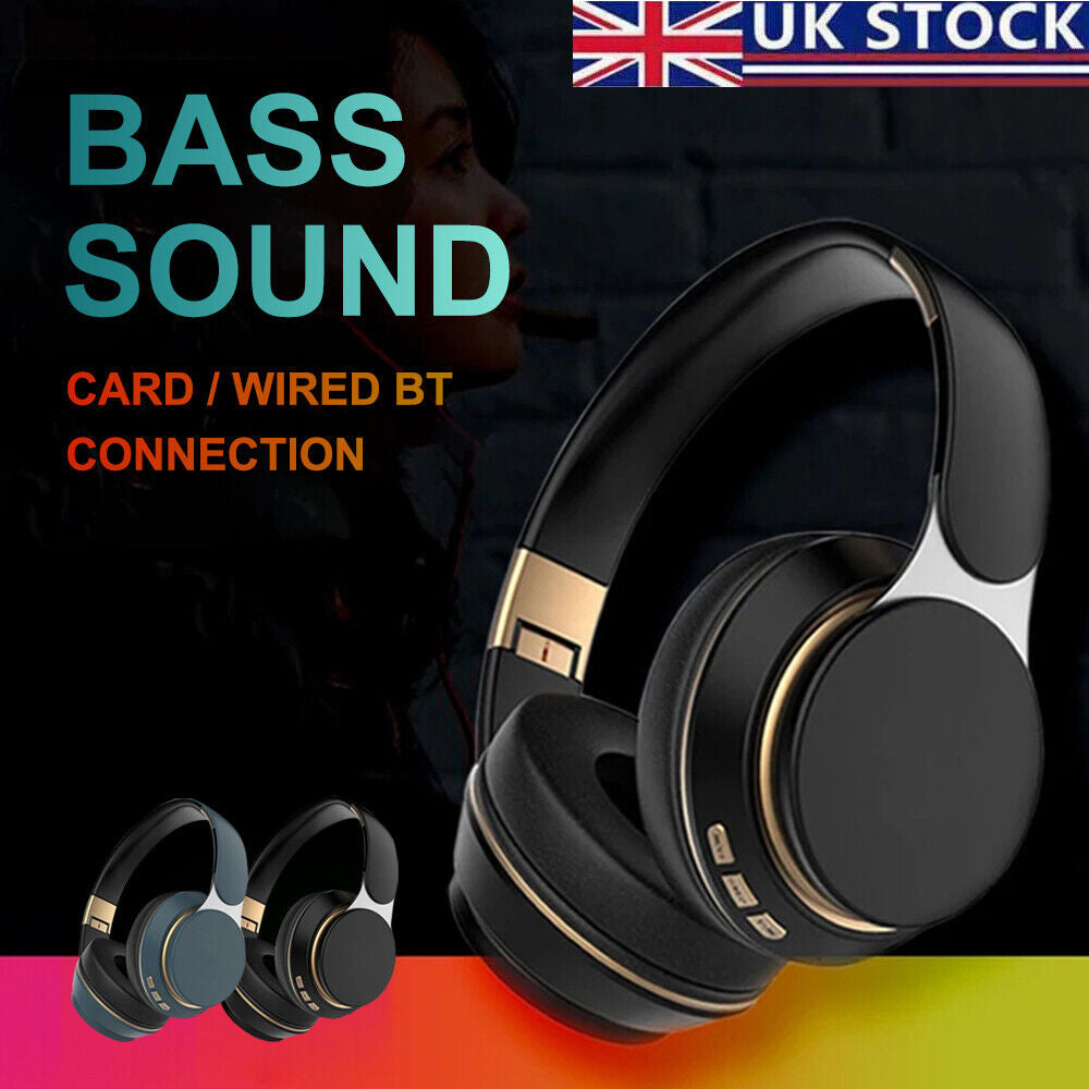 Wireless Bluetooth Headphones with Noise Cancelling Over-Ear Stereo Earphones