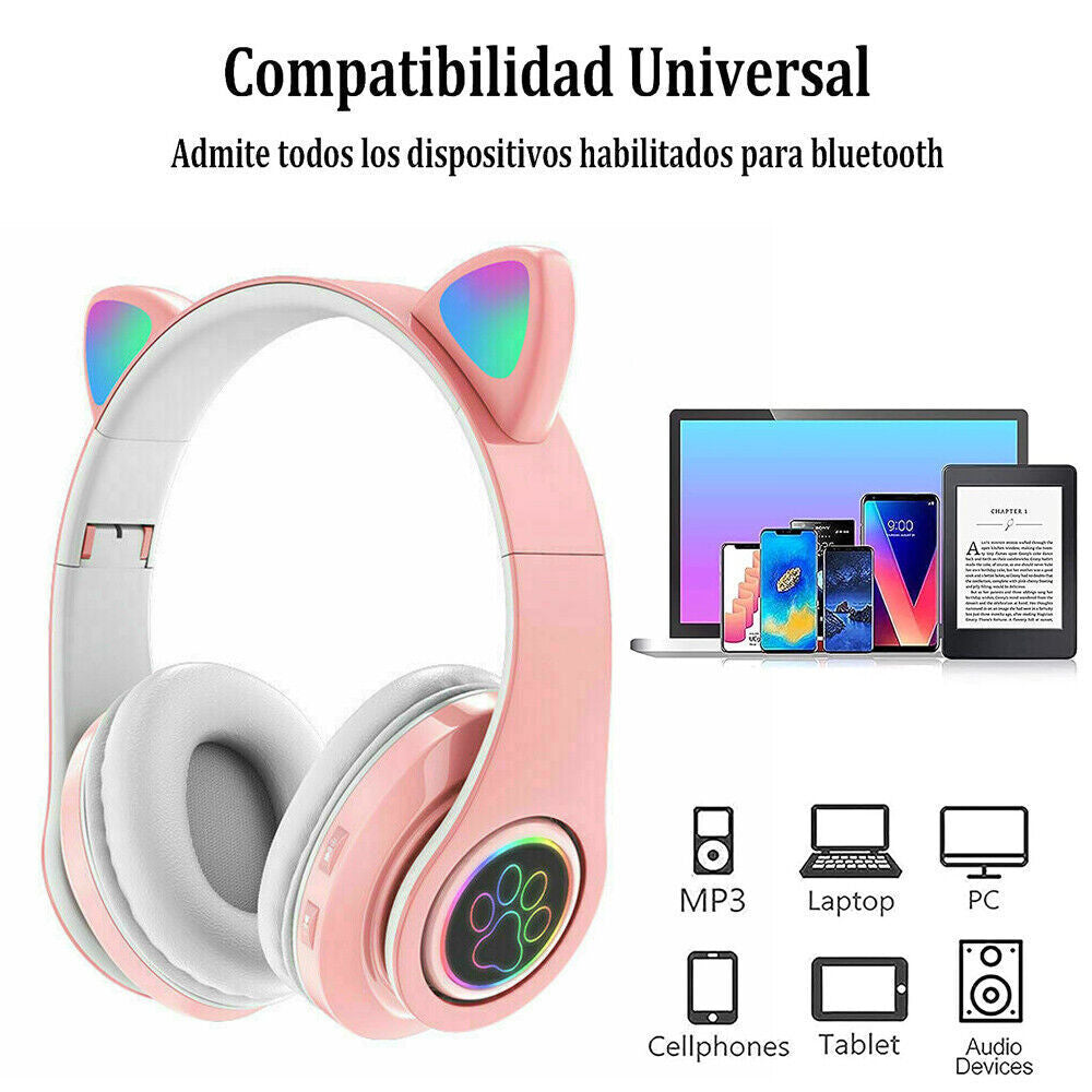 Wireless Bluetooth 5.0 Headphones with Noise Cancelling Over-Ear Earphones