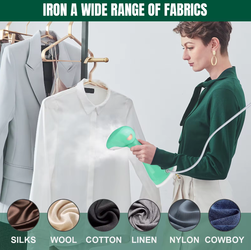 Tired of Wrinkled Clothes on the Go? Meet Your New Travel Companion: The Portable 280ml Handheld Garment Steamer!